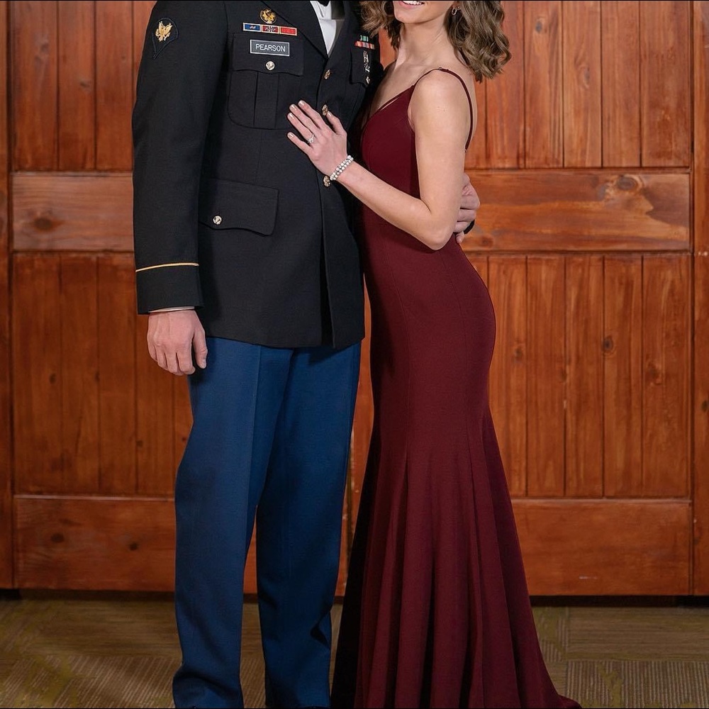 Maroon Gown